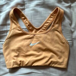 orange nike sports bra